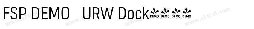 FSP DEMO   URW Dock字体转换